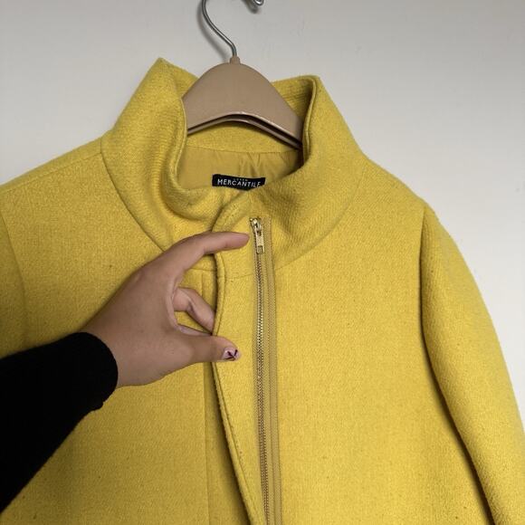 J. Crew Mustard Pea Coat for Women - Picture 5 of 10